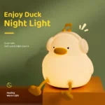 Linda luz nocturna LED de pato