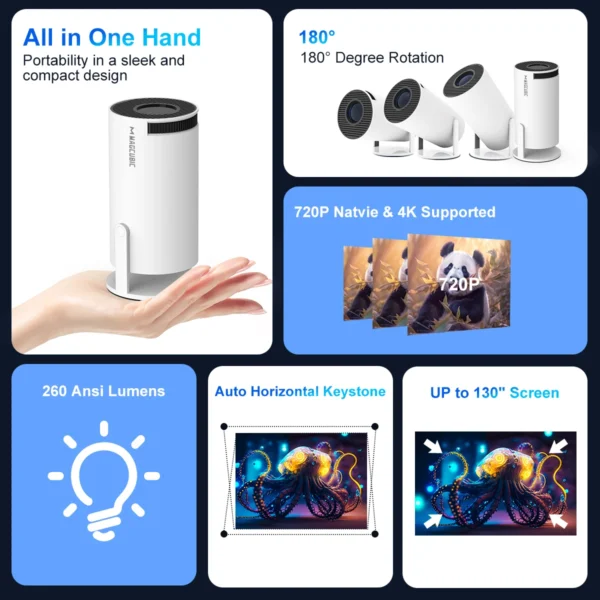 4K-projector Android HY300