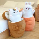 Kawaii Taiyaki Cat Plush Pillow