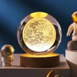 3D Laser Engraved Galaxy Crystal Ball Night Light