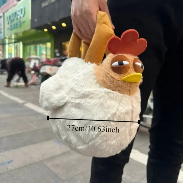 Fur Chicken Plush Bag Hen Shape Handbag