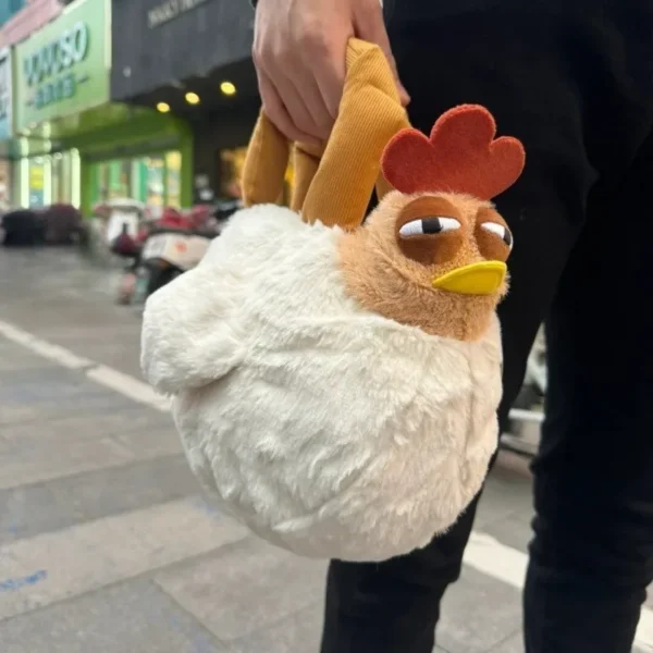 Fur Chicken Plush Bag Hen Shape Handbag