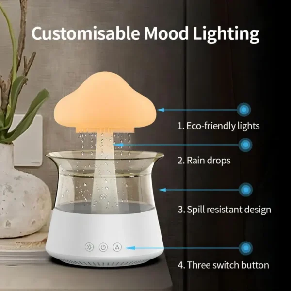 GxFusion Relax Cloud Rain Diffuser & Humidifier