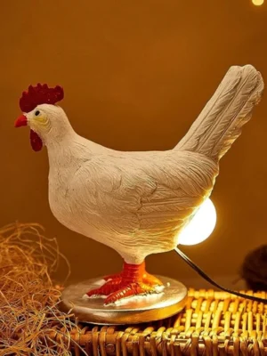 Funny Easter Home Decor Chicken Lamp