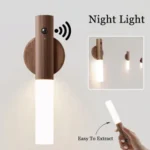 LED Wood Grain Magnetic Wall Lamp