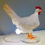 Funny Easter Home Decor Chicken Lamp