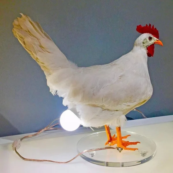 Funny Easter Home Decor Chicken Lamp