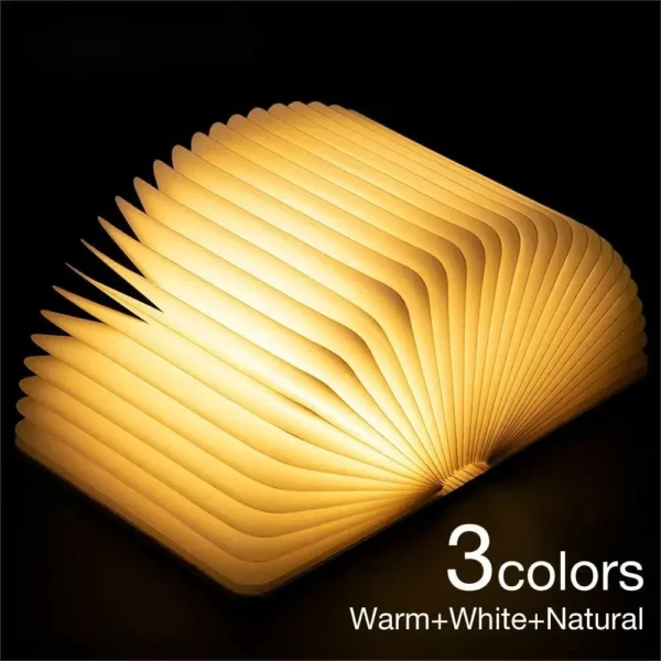 LED Wooden Book Lamp