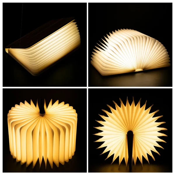 LED Wooden Book Lamp