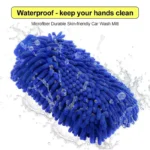 Chenille Car Wash Gloves Double-Sided Cleaning