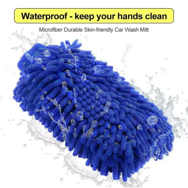Chenille Car Wash Gloves Double-Sided Cleaning