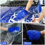Chenille Car Wash Gloves Double-Sided Cleaning