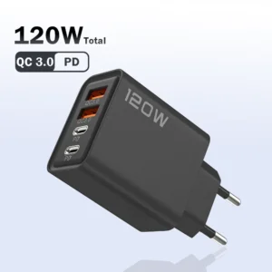 USB Charger 120W Fast Charging Adapter