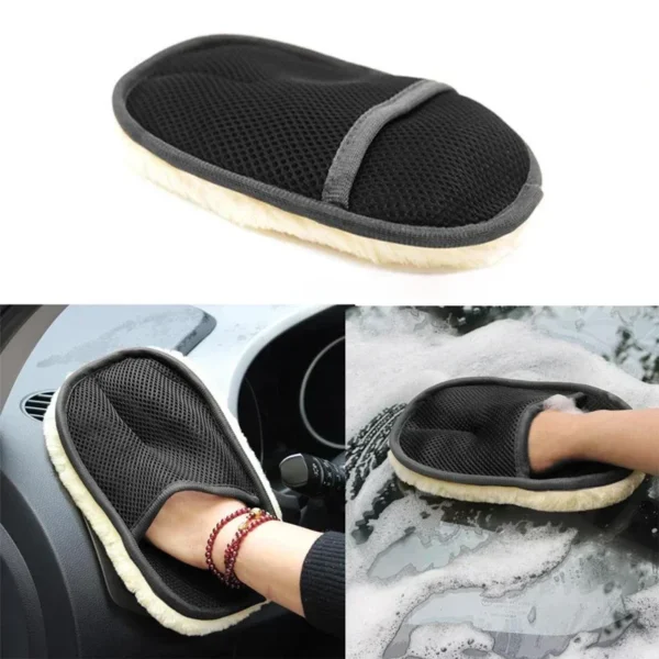 Soft Wool Car Wash Glove for Auto Detailing