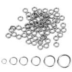 30-200Pcs 3-25mm Stainless Steel Split Ring Open Single Loops Jump Rings Connectors for DIY Jewelry Making Findings Accessories