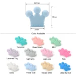 LOFCA Silicone Crown Beads 10pcs BPA Free Food Grade Silicone Beads Used in making Necklace Bracelets Jewelry accessories