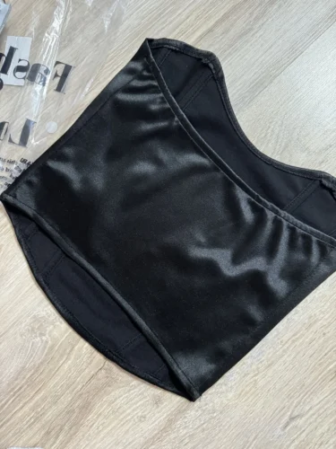 Sexy Women Tube Tops Solid Sleeveless Slim Skinny Corset Cropped Top 2022 Summer Casual Elegant Female Strapless Vest photo review