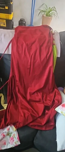 2024 explosive new dress summer high sensibility halter strap Spice Girl bag hip dress photo review
