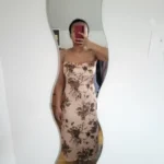 CIBBAR y2k Vintage Strap Dress Retro Floral Print Sleeveless Summer Party Long Dresses for Women 2000s Aesthetic Elegant Ladies photo review