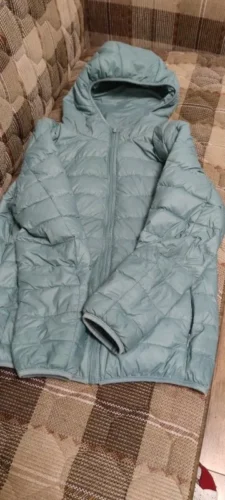 Women Puffer Jacket 15 Colors Plus Size 5XL 6XL 7XL 2025 New Spring Autumn Female Ultra Lightweight Packable Hooded Down Coats photo review
