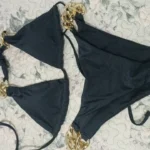RUOTONGSEPT New Sexy Bikini 2023 Triangle Bathing Suit for Women Brazilian Bikini Set 2-piece Halter Swimwear Push Up Swimsuit photo review