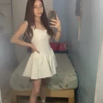 Darlingaga Fashion Chic Satin Party Dress Mini White Bud Spaghetti Strap Corset Sexy Summer Dresses Women Tie-Up Bow Sundress photo review