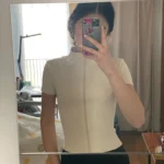 Summer High Quality Waist Slimming Training Tops Women's Quick-drying Tight Stand Collar Full Zipper Short Sleeves Yoga shirts photo review