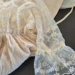 Boho Cotton Maternity Photo Shoot Dress Beige Bohemian Lace Stiches Cotton Pregnant Woman Photography Long Dresses photo review