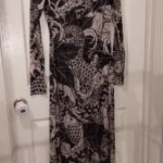 Weird Puss Mesh Print Women Maxi Dress Turtleneck Full Sleeve Bodycon Autumn Trendy Hipsters High Street Party Y2K Attirewear photo review