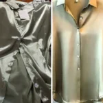 Spring Fashion Button Up Satin Silk Shirt Vintage Blouse Women White Tops Lady Long Sleeves Female Loose Street Shirts 11355 photo review