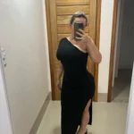 Black Maxi Dress Women Elegant Party Summer Fashion Sexy Split Sleeveless Backless Dress Off Shoulder Streetwear Club Slim Dress photo review