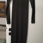Hugcitar Spring Elegant Long Sleeve Backless Solid Cuched Sexy Bodycon Maxi Prom Dress Women Outfit Evening Party Festival Y2K photo review