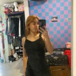 2024 European and American New High end Y2K Sexy Open Back Lace up Slim Fit Spicy Girl Short Skirt photo review