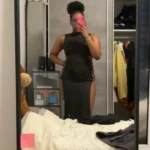Criss Cross Cut Out Dress, Sexy Bodycon Mock Neck Sleeveless Dress, Women's Clothing photo review