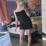 2024 Europe and the United States explosive new cross-border dress summer high sense lace-up sexy halter spice bag hip skirt photo review