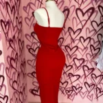 2025 New Spring Summer Women's High Elastic Sleeveless Backless Dress Long Sling Dresses Club Sexy Suspender Dress photo review