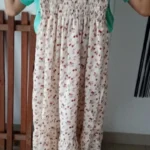 Spring Summer Chiffon Dress Women Midi DressesFemale Short Sleeve Elastic Waist Printed Floral Pleated Backless Casual Dress photo review