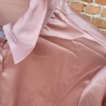 Spring Fashion Button Up Satin Silk Shirt Vintage Blouse Women White Tops Lady Long Sleeves Female Loose Street Shirts 11355 photo review