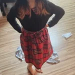 Autumn And Winter 4-7 Years Old Cool Girl Dress Long Sleeve Checkered Patchwork Top Princess Dress With Hat photo review