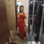 Women Summer Sexy Bodycon Dress Lady Sexy Spaghetti Strap Sleeve Split Solid Color Sheath Dress Vestidos photo review