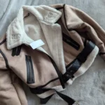 2024 TRAF New synthetic sheepskin women's Coat Thickened thermal bomber Jacket Y2K lapel vintage winter fashion photo review
