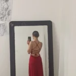 2024 explosive new dress summer high sensibility halter strap Spice Girl bag hip dress photo review