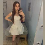 Darlingaga Fashion Chic Satin Party Dress Mini White Bud Spaghetti Strap Corset Sexy Summer Dresses Women Tie-Up Bow Sundress photo review