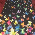 2024 European and American Cross Border Women's New Dress V-neck Sleeveless Sexy Printed Large Hem Foreign Trade Dress photo review
