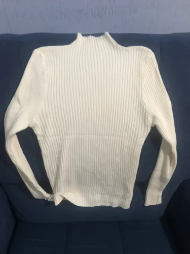 Elegant Solid Basic Knitted Tops Women Turtlneck Sweater Long Sleeve Casual Slim Pullover Korean Fashion Simple Chic Clothes photo review