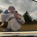 TRAFZA Women Fashion Cropped Faux Fur Jacket Coat Long Sleeve Front Snap-button Female Outerwear Chic Lapel Collar Thick Coat photo review