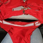3 Colors Sexy Metal Rings Cut Out Women Swimwear One Piece Swimsuit Female Bandeau High Leg Cut Bather Bathing Suit Swim B022D photo review