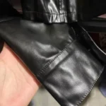 Xeemilo Autumn Faux Leather Short Jacket Y2K Turn-down Collar Fashion Botton Decoration PU Coat 2022 Grunge Street Casual Coats photo review