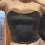 Sexy Women Tube Tops Solid Sleeveless Slim Skinny Corset Cropped Top 2022 Summer Casual Elegant Female Strapless Vest photo review