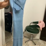 YuooMuoo Chic Fashion Sexy Package Hips Split Knitted Summer Dress 2025 Women Slim Elastic Bodycon Party Dress Streetwear Outfit photo review